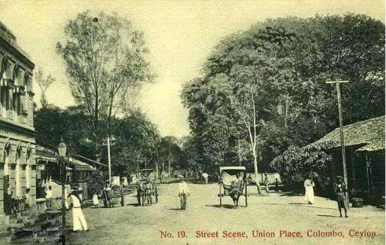 Edward Harper would have gone past Union Place in Colombo - this photograph was taken in 1910.